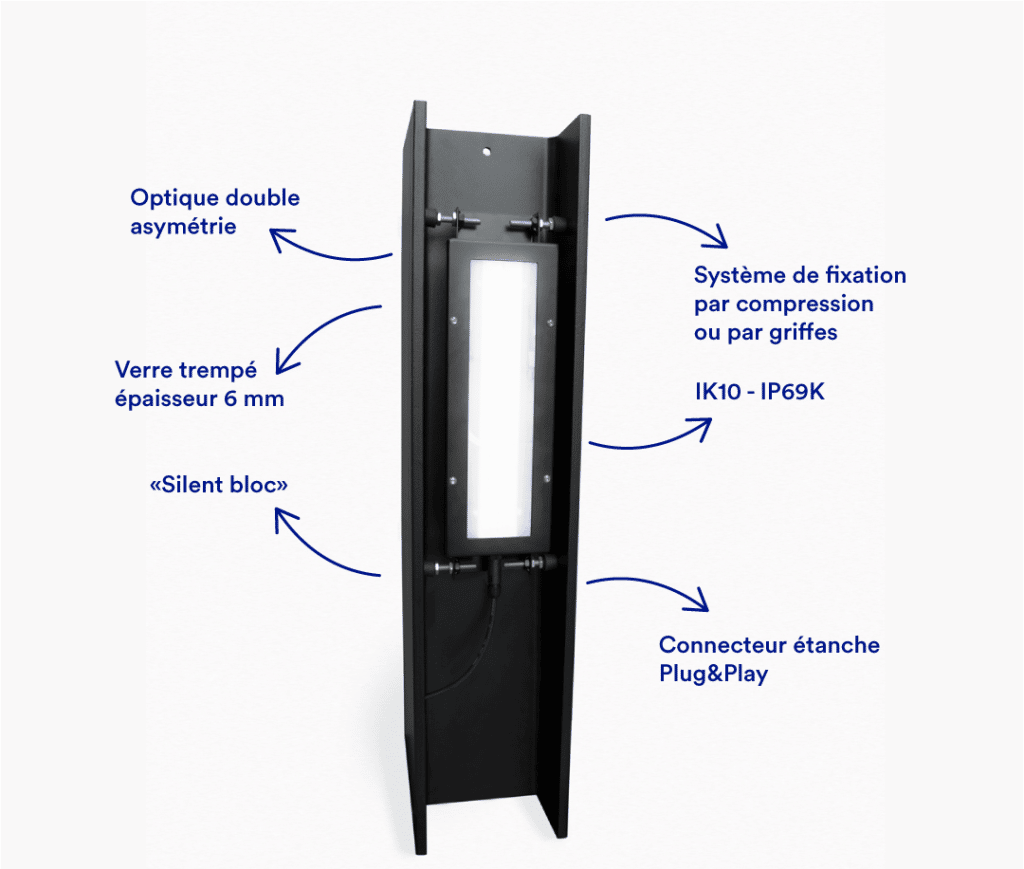 ZAPI, encastré LED pour fosses d'entretien robuste et résistant avec un IK10 et un IP69K